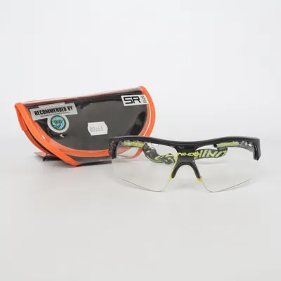 Sportglasögon (Svart, Grön) från Unihoc