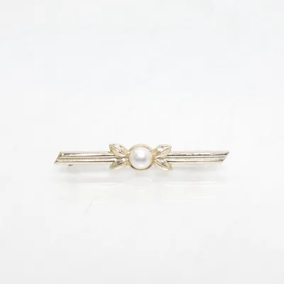 Broche (Geel, Wit) Onbekend materiaal