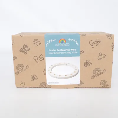 Aktivitetslegetøj (Large Celebration Ring White) fra Grimms