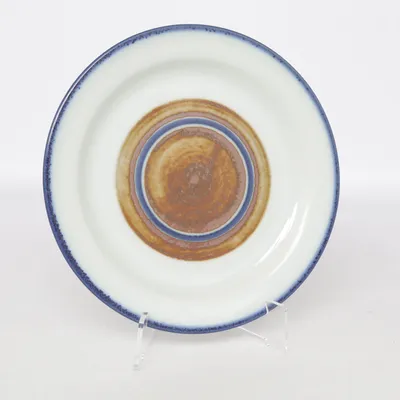 Tallrik (Vit, Blå, Brun) från Arabia Finland