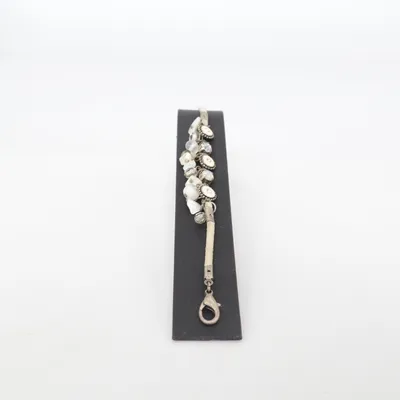 Armband (Vit) från Pilgrim Rostfritt stål