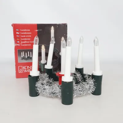 Electric advent candle holder (Black, White) from Konst Smide