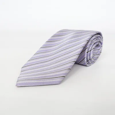 Cravate (Violet, Noir, Blanc) de Camicissima Soie