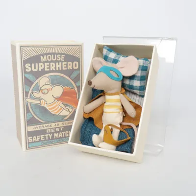 Gosedjur (Superhero Mouse In Box) från Maileg