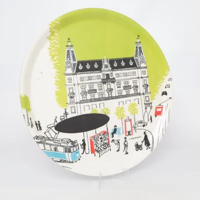 Plateau (Blanc, Multicolore) de Olle Eksell