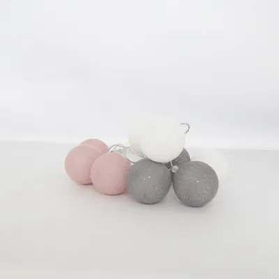 Guirlande lumineuse (Blanc, Gris, Rose) de Rusta