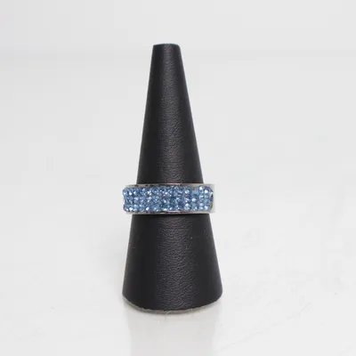 Ring (Silver, Blue) Unknown metal