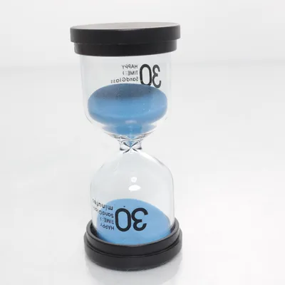 Timglas (Svart, Transparent)