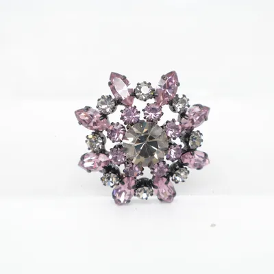 Brooch (Purple) Unknown metal