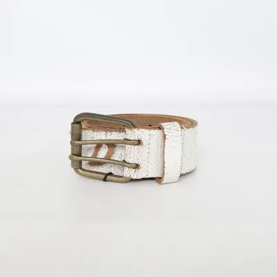 Belt (White, Brown) from Teddy Smith Leather