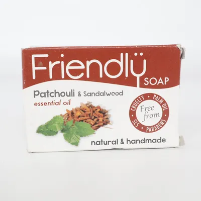 Soap bar (Friendly håndsæbe Patchouli og Sandeltræ) from Friendly