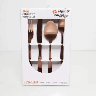 Bestik (Rosaguld) fra Alpina Rustfritstål