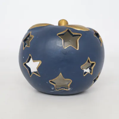 Bougeoir  (Bleu, Or)
