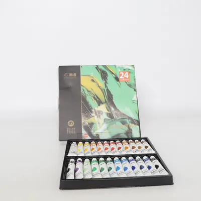 Peinture acrylique (Noir, Vert, Jaune)