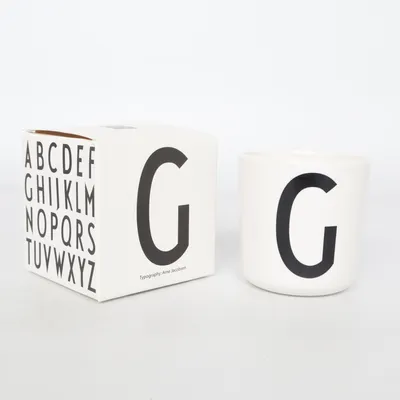 Tasse (Blanc, Noir) de Design Letters