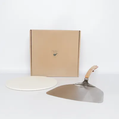 Pizzasten (Silverfärgad, Brun) från Orrefors Hunting