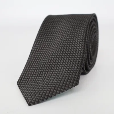 Cravate (Noir) de Bianchi Soie