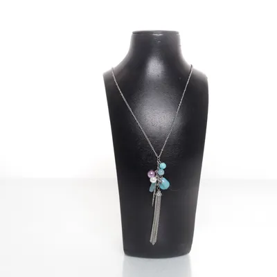 Halsband (Silverfärgad, Turkos, Lila) från LBVYR Okänd metall