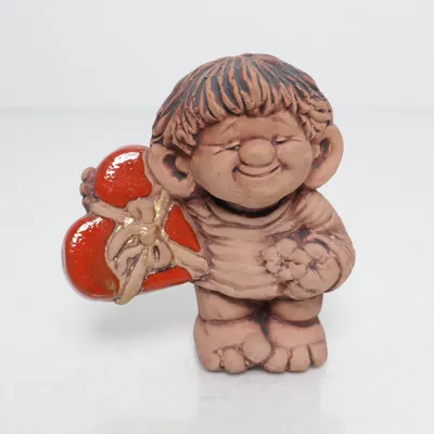Figurin (Brun, Flerfärgad) från JIE Keramik