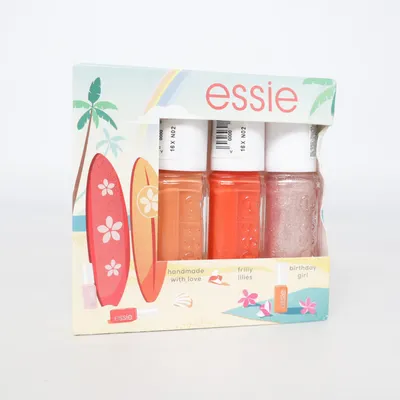 Nail polish (Orange, Red, Multicolored) from Essie