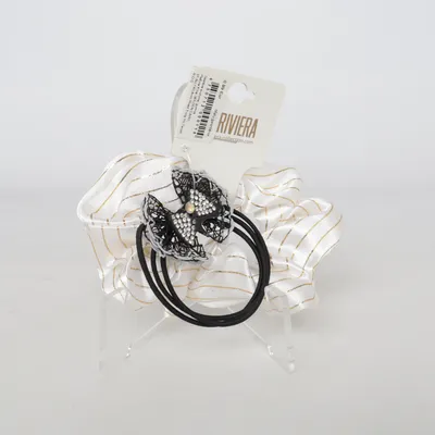 Haarelastiekje (Wit, Zwart, Goud, Transparant, Beige, Zilver, Meerkleurig) van Riviera