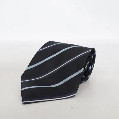 Stropdas (Zwart, Blauw) van Luciano Zijde