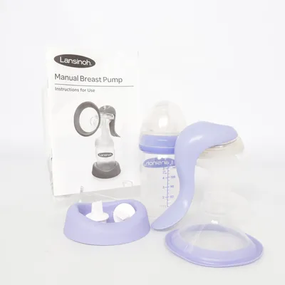 Breast pump (Purple, Transparent) from Lansinoh