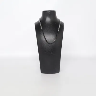 Ketting (Zilver, Zwart) Onbekend materiaal