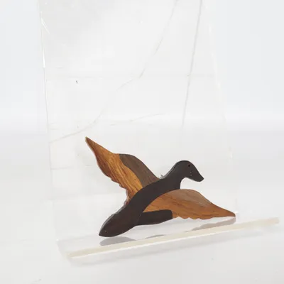 Brooch (Brown, Black) Unknown metal
