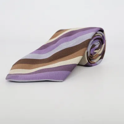Cravate (Violet, Marron, Beige) de GANT Soie