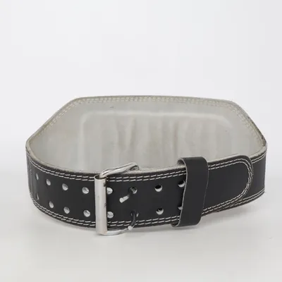 Workout belt (6" Full Leather Padded Belt) from Gorilla Wear