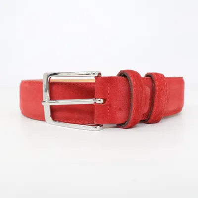 Belt (Red) from Portia Leather