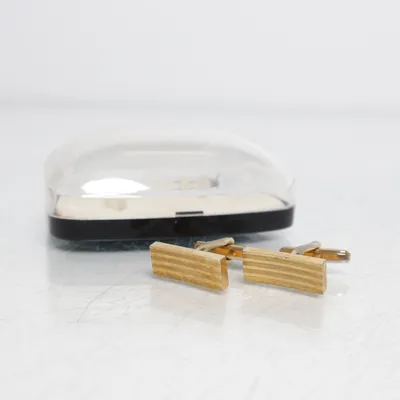 Manschettknappar (Guldfärgad) Okänd metall