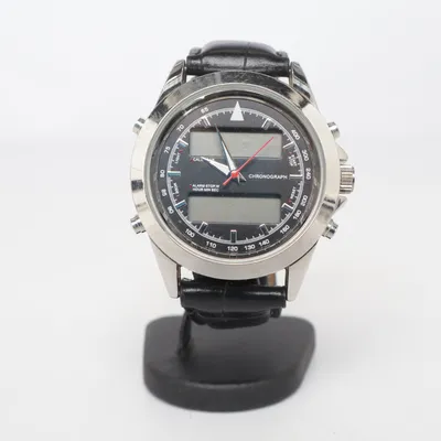 Wristwatch (Black, Silver)