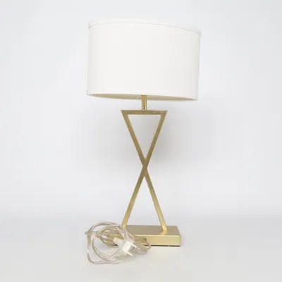 Lampe de table (Blanc, Or)