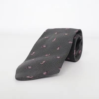 Cravate (Noir) de Michaelis Soie
