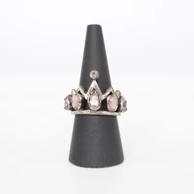 Ring (Silverfärgad, Rosa) från Dyrberg/Kern Okänd metall