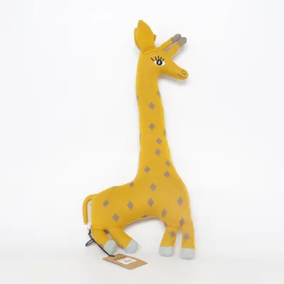 Soft toy (Yellow, Gray) from Oyoy Cotton, Polyester
