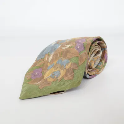 Cravate (Vert, Multicolore) de Guy Laroche Soie