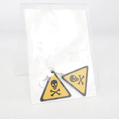 Boucles d'oreilles (Jaune, Noir) Métal inconnu