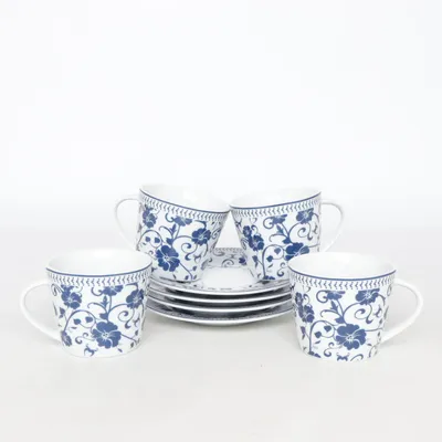 Beker (Wit, Blauw) van Oscar & Clothilde