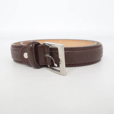 Ceinture (Marron) Polyuréthane, Cuir