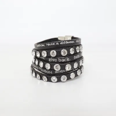 Armbånd (Sort) fra Humanity Ukendt metal