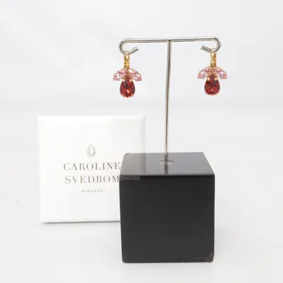 Earrings (Red, Pink, Gold) from Caroline Svedbom Unknown metal