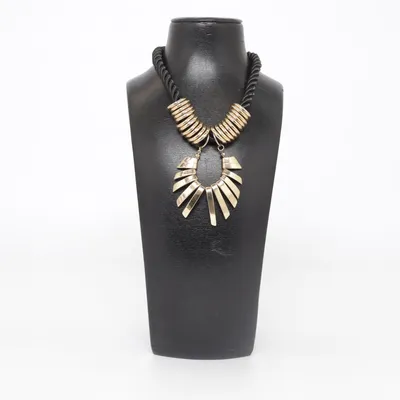 Necklace (Black, Gold) Unknown metal