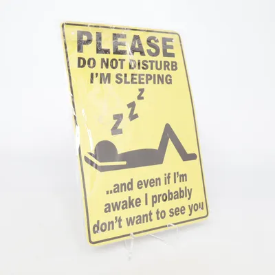 Sign (Yellow, Black)
