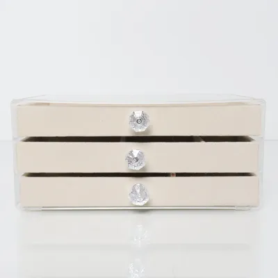 Smykkeskrin (Transparent, Beige)