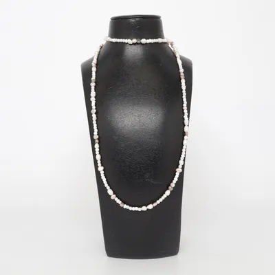 Necklace (White, Silver) from Elements Unknown metal
