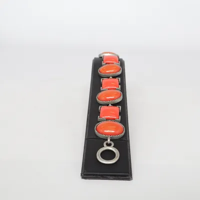 Bracelet (Orange, Argent) Métal inconnu