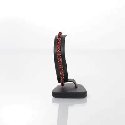 Armband (Guldfärgad, Röd) Okänd metall